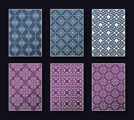 colorful abstract pattern cover designのイラスト素材