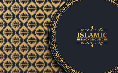 Elegant pattern style dark backgroundのイラスト素材