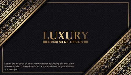 Illustration for Elegant pattern style dark background - Royalty Free Image