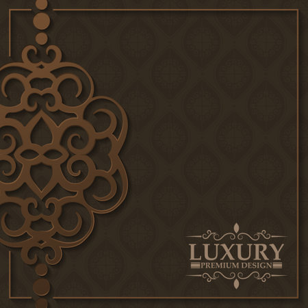 Elegant pattern style dark backgroundのイラスト素材