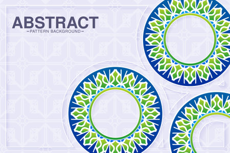 Modern gradient mandala backgroundのイラスト素材