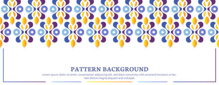 colorful ornament pattern design background