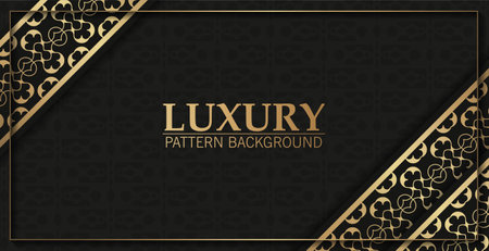 Luxury border ornament pattern backgroundのイラスト素材