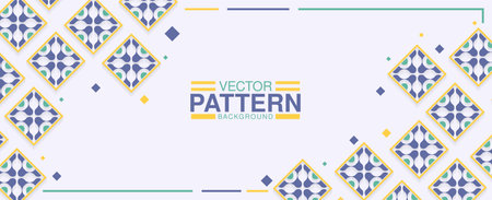colorful ornament pattern design backgroundのイラスト素材