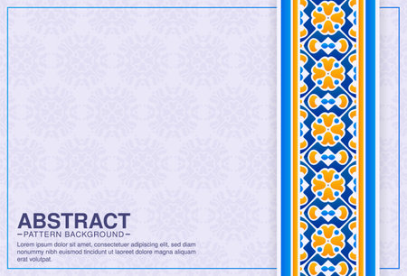 colorful ornament pattern design backgroundのイラスト素材