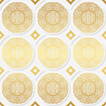 Luxury ornament pattern design backgroundのイラスト素材