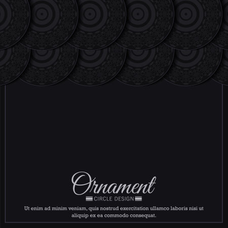 Dark border pattern backgroundのイラスト素材