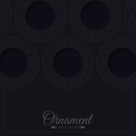 Elegant pattern style dark backgroundのイラスト素材