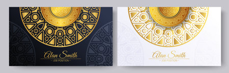 Luxury mandala business card templateのイラスト素材