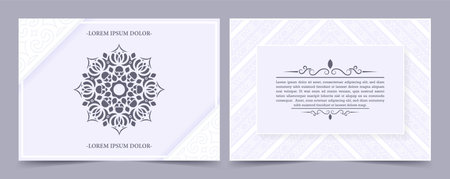 Antique greeting card with a white background.のイラスト素材