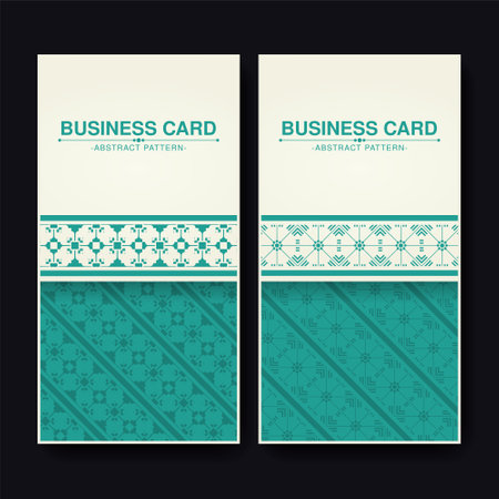 flat design ornament pattern vertical cardのイラスト素材