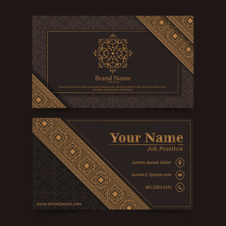 Luxury ornamental logos and business cards templateのイラスト素材