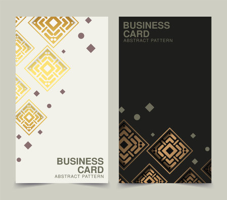 Luxury business card abstract colorful patternのイラスト素材
