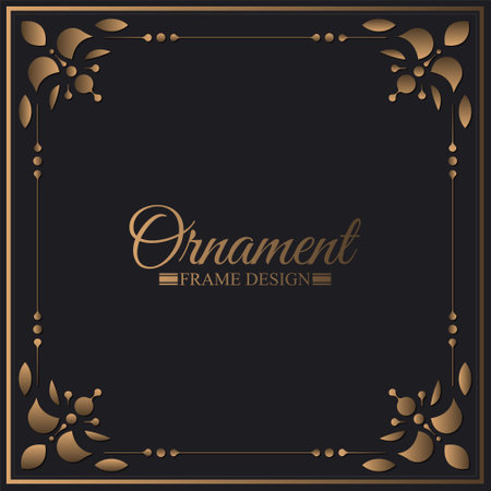 Elegant decorative frame design backgroundのイラスト素材