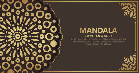 Luxury ornamental mandala background with arabic islamic east pattern style premiumのイラスト素材