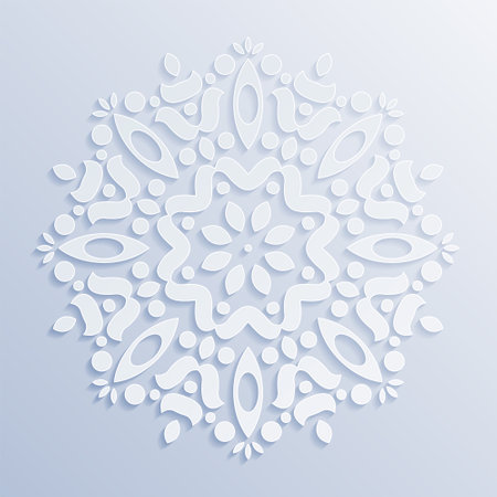 Mandala flat background design templateのイラスト素材