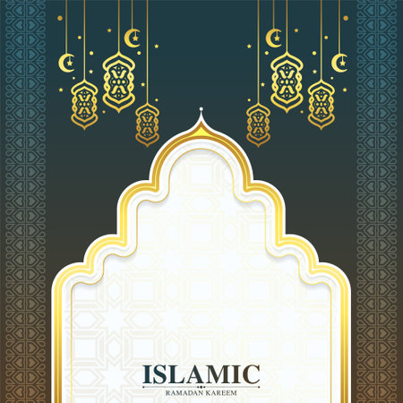Elegant decoration islamic backgroundのイラスト素材