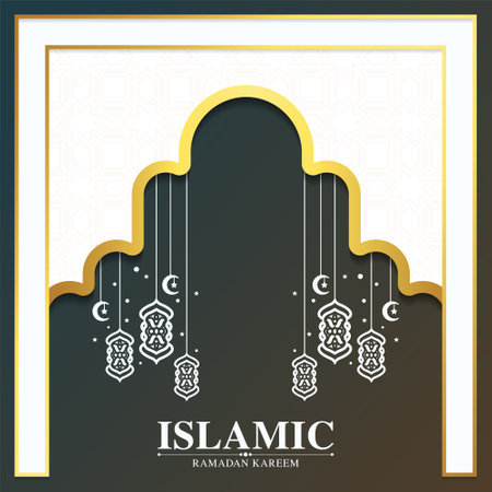 Elegant decoration islamic backgroundのイラスト素材