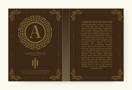 Vintage book layouts from creative designのイラスト素材