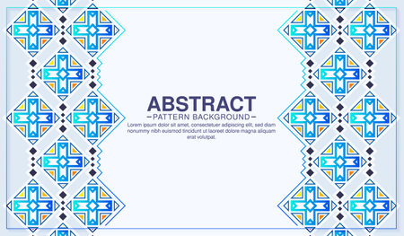 colorful ornament pattern design backgroundのイラスト素材