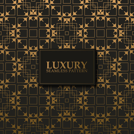 luxury dark seamless pattern backgroundのイラスト素材