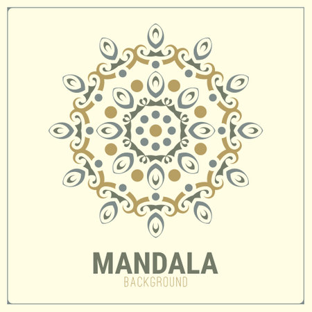 Colorful mandalas with line shapesのイラスト素材