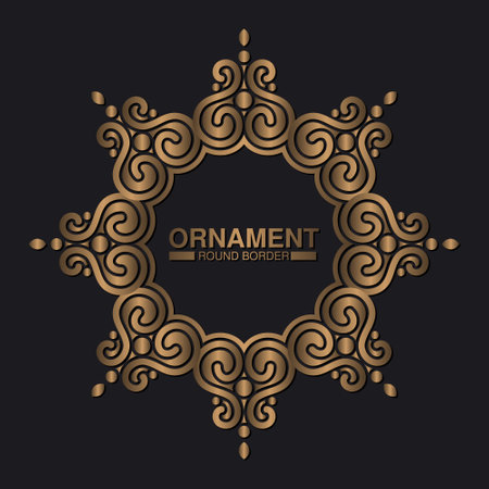 luxury ornament pattern circle designのイラスト素材