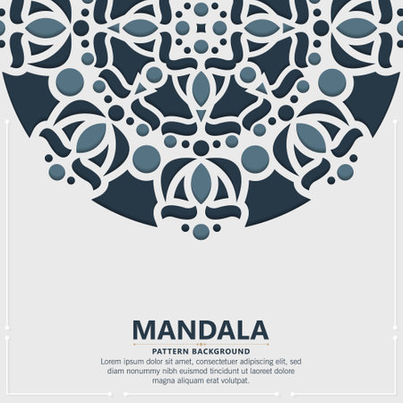 decorative mandala ornamental background design templateのイラスト素材