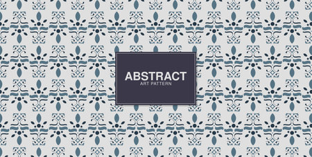 flat ornament line pattern designのイラスト素材