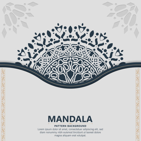 decorative mandala ornamental background design templateのイラスト素材