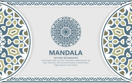 decorative mandala ornamental background design templateのイラスト素材