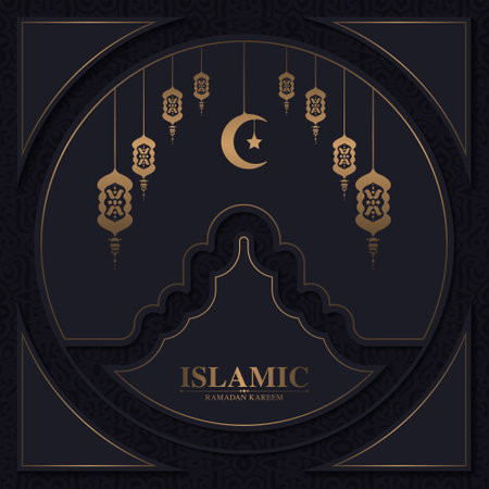 Elegant decoration islamic backgroundのイラスト素材