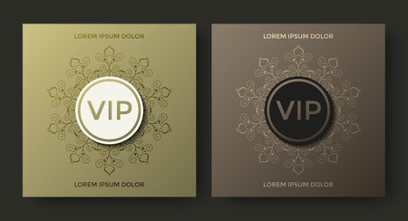 luxury vip card design templateのイラスト素材
