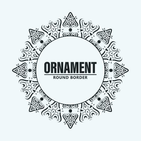 decorative ornament frame backgroundのイラスト素材