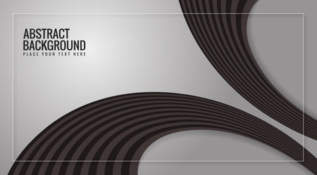 Dark stylish wave design backgroundのイラスト素材