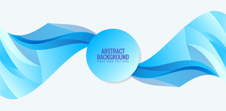 modern stylish blue abstract design backgroundのイラスト素材