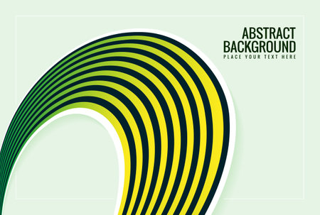 modern stylish green wave design backgroundのイラスト素材