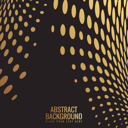 Luxury gold abstract dot design backgroundのイラスト素材