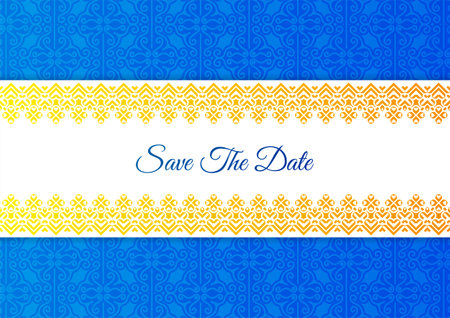 Colorful invitation background style ornamental patternのイラスト素材