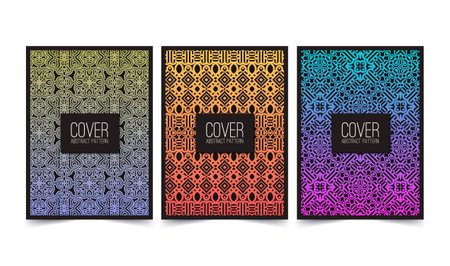 colorful abstract pattern cover designのイラスト素材