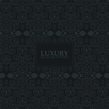 dark ethnic seamless pattern templateのイラスト素材