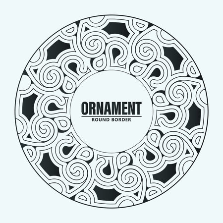 decorative ornament frame backgroundのイラスト素材
