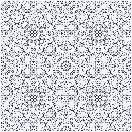 flat ornament line pattern designのイラスト素材