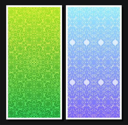 colorful abstract pattern vertical bannerのイラスト素材