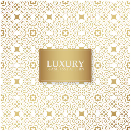 Luxury white ornament pattern design backgroundのイラスト素材