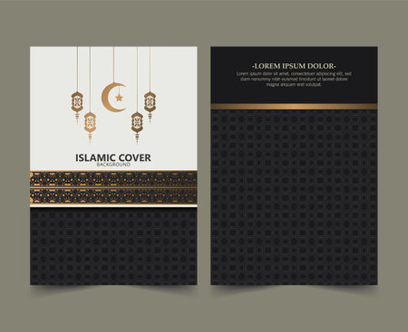 Luxury ramadan islamic ornament coverのイラスト素材