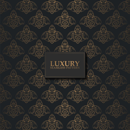 luxury dark seamless pattern backgroundのイラスト素材