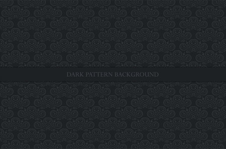 dark ethnic seamless pattern templateのイラスト素材