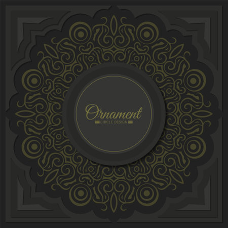 Dark border pattern backgroundのイラスト素材