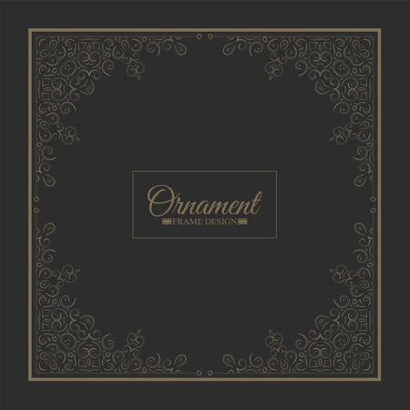 Vintage decorative frame design backgroundのイラスト素材